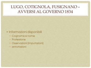 Fig. 9. Composizione del fondo di Lugo, Cotignola e Fusignano.