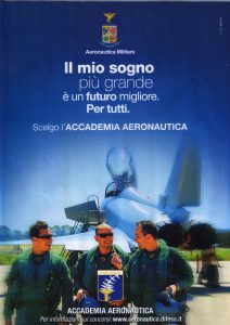 Manifesto per l’ammissione all’Accademia Aeronautica, 2013