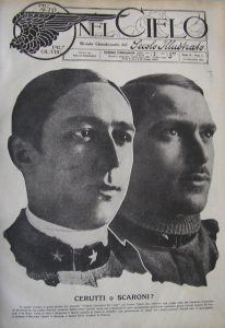 “Nel Cielo” 13 (25 settembre 1918). Gli aviatori Marziale Cerutti (a sinistra) e Silvio Scaroni